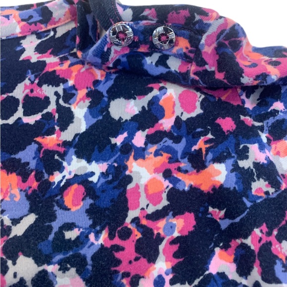 Pre Owned Women’s Rafaella Tye Dye Shirt Blouse Sz Lg Boho Geometric Festive - Picture 7 of 9